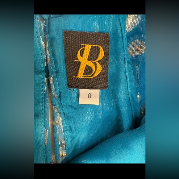 Sachin + Babi Metallic Jacquard A-Line Dress | Size 0 - Picture 4 of 5